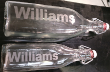 pictute of engraved glass bottles